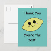 Dank je- Jij bent de Zest Briefkaart (Voorkant / Achterkant)