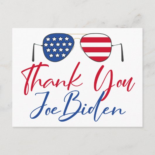 Dank Je Joe Biden Briefkaart (Voorkant)