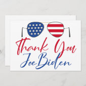 Dank je Joe Biden herdenking Kaart (Voorkant / Achterkant)