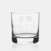 Dank je Joe Biden herdenking Whisky Glas (Achterkant)