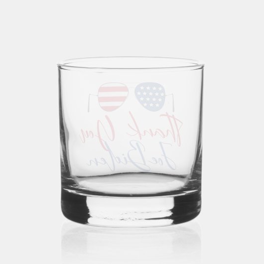 Dank je Joe Biden herdenking Whisky Glas (Achterkant)