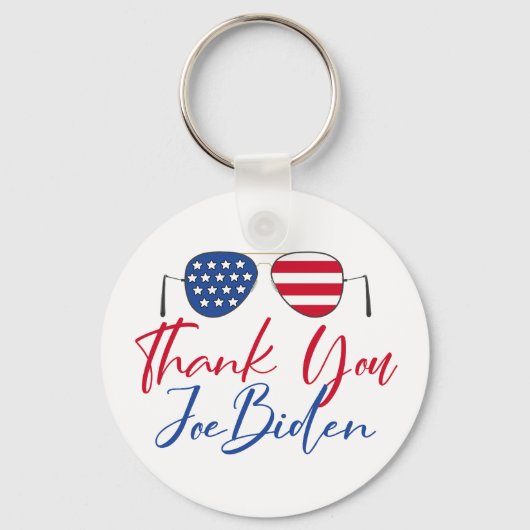 Dank je Joe Biden Sleutelhanger (Achterkant)