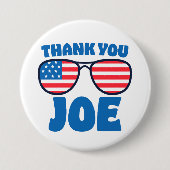 Dank je Joe Patriotic Aviators Ronde Button 7,6 Cm (Voorkant)