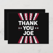 Dank je Joe president Biden Briefkaart (Voorkant / Achterkant)