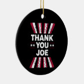 Dank je Joe president Biden Keramisch Ornament (Rechts)