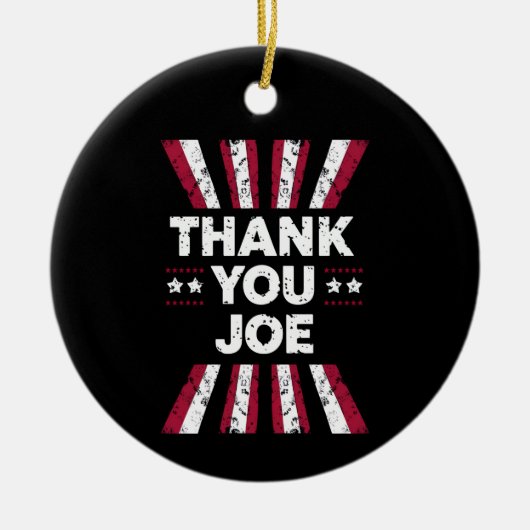Dank je Joe president Biden Keramisch Ornament (Voorkant)
