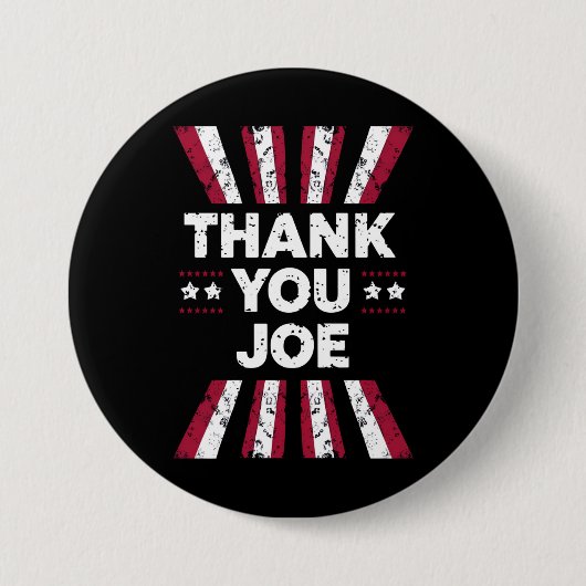 Dank je, Joe president Biden Ronde Button 7,6 Cm (Voorkant)