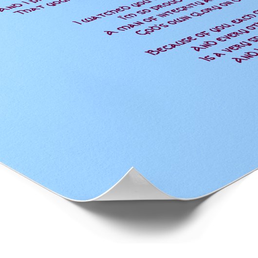 Dank je, jongen, dat je me een moeder hebt gemaakt poster (Hoek)