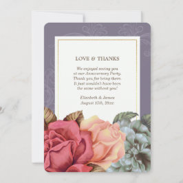 Dank je Jubileum platte Kaarten