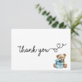 Dank je kaart - Barly Wait Baby Boy (Staand voorkant)