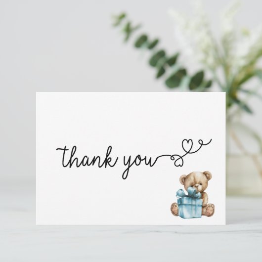 Dank je kaart - Barly Wait Baby Boy (Staand voorkant)