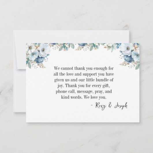 Dank je kaart - Barly Wait Baby Boy (Achterkant)