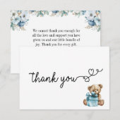 Dank je kaart - Barly Wait Baby Boy (Voorkant / Achterkant)