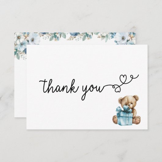 Dank je kaart - Barly Wait Baby Boy (Voorkant / Achterkant)