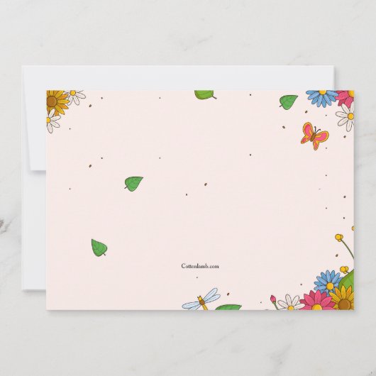 Dank je Kaart Bouquet (Achterkant)