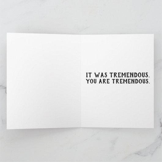 DANK JE KAART DONALD TRUMP KISS (Binnen)