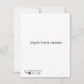 DANK JE KAART, EDITABLE, PRINTABLE VISITEKAARTJE BEDANKKAART (Achterkant)