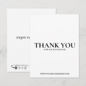 DANK JE KAART, EDITABLE, PRINTABLE VISITEKAARTJE BEDANKKAART (Voorkant / Achterkant)