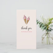 Dank je kaart - Ice Cream Party (Staand voorkant)