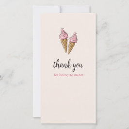 Dank je kaart - Ice Cream Party
