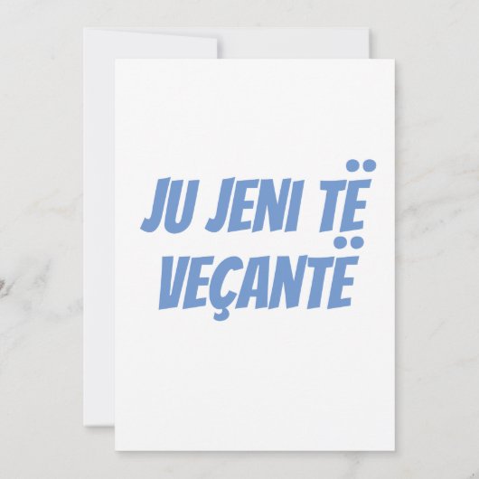 DANK JE KAART IN ALBANIË (Achterkant)