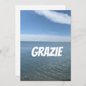 DANK JE KAART IN ITALIAANS (Voorkant / Achterkant)
