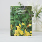 DANK JE KAART VOOR EEN DOCHTER (Staand voorkant)