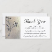 Dank je kaart voor sympathie in eenvoud (Voorkant)