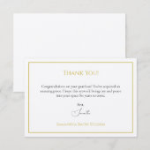 Dank je kaart wanneer iemand je kunst Sjabloon koo (Voorkant / Achterkant)