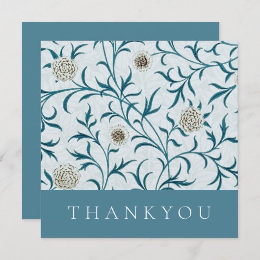 DANK JE KAART : WILLIAM MORRIS : FLORAL DESIGN (Voorkant / Achterkant)