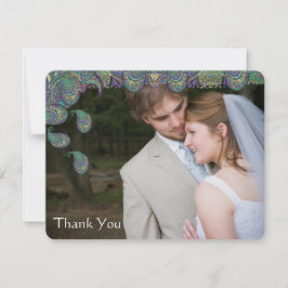 Dank je kaarten met je trouwfoto