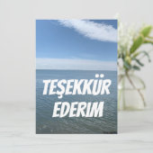 DANK JE KARTJE IN TURKISH BEDANKKAART (Staand voorkant)