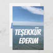 DANK JE KARTJE IN TURKISH BEDANKKAART (Voorkant / Achterkant)