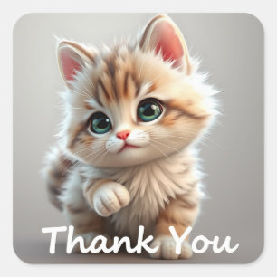 Dank je Kat Stickers