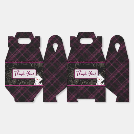 Dank je | katje | Kat | feestdoos | bedankdoosjes. Bedankdoosjes (Ongevouwen)