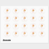 Dank Je Kawaii Macaron Waterverf Bakkerij Ronde Sticker (Vel)