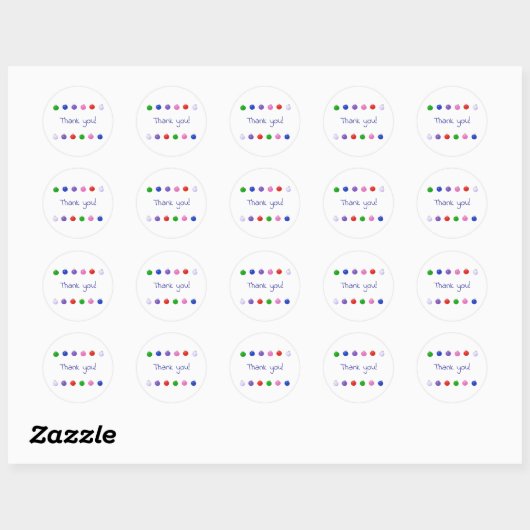 Dank je, Kerstbal Stickers (Vel)
