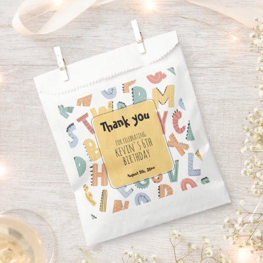 Dank je Kinder meisjesjongens Birthday Dinosaur Cu Bedankzakje (Geknipt)