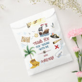 Dank je Kinder piratenpartij Baby-verjaardag Bedankzakje (Gezegeld)