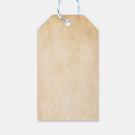 Dank je Kinder piratenpartij Baby-verjaardag Cadeaulabel (Achterkant)