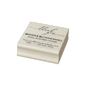 Dank je kleine bedrijfsnaam rubberstempel (Stempel)