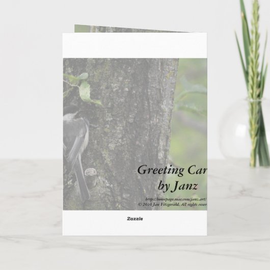 Dank je kleine Birdie Kaarten van Janz (Achterkant)