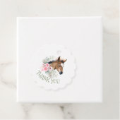 Dank je kleine paard verjaardagsfeestje bedankjes labels (In situ)