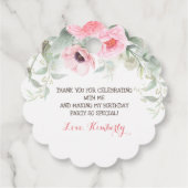 Dank je kleine paard verjaardagsfeestje bedankjes labels (Achterkant)