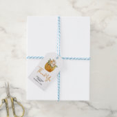Dank je kleine pompoen Herfst Baby shower Cadeaulabel (Met Touw)