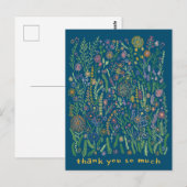 Dank je Kleurrijke Bloemen Velden Weide Bloemrijk  Briefkaart (Voorkant / Achterkant)