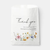 Dank je | Kleurrijke Wildflower Boho bruiloft Bedankzakje (Voorkant)