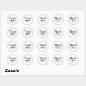 Dank je, kom snel terug ronde sticker (Vel)