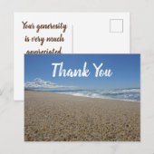 Dank Je Kuststrandgolven Waardering Briefkaart (Voorkant / Achterkant)