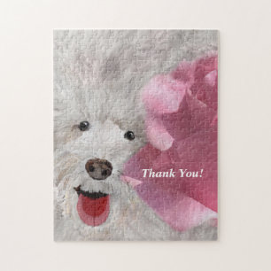 Dank je Labradoodle en Rose Legpuzzel